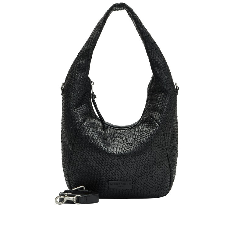 Beuteltasche Farrah Hobo M Weaving Black, Farbe: schwarz, Marke: Liebeskind Berlin, EAN: 4064657447966, Bild 1 von 5