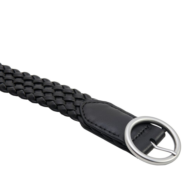 Gürtel Eve Silky Leather Belt Bundweite 90 CM Black, Farbe: schwarz, Marke: Les Visionnaires, EAN: 4260711674389, Bild 3 von 3