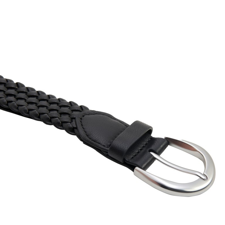Gürtel Ida Silky Leather Belt Bundweite 90 CM Black, Farbe: schwarz, Marke: Les Visionnaires, EAN: 4260711674822, Bild 3 von 3