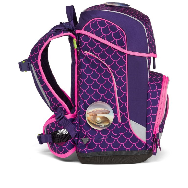 Schulranzen Cubo Light Set 5-teilig PerlentauchBär, Farbe: flieder/lila, Marke: Ergobag, EAN: 4057081077557, Abmessungen in cm: 25x40x20, Bild 6 von 10