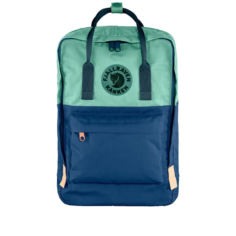 Rucksack Kånken Art Free Horizon mit Laptopfach 15 Zoll Coast Line Sky, Farbe: blau/petrol, Marke: Fjällräven, EAN: 7323450749101, Abmessungen in cm: 28x40x16, Bild 1 von 14