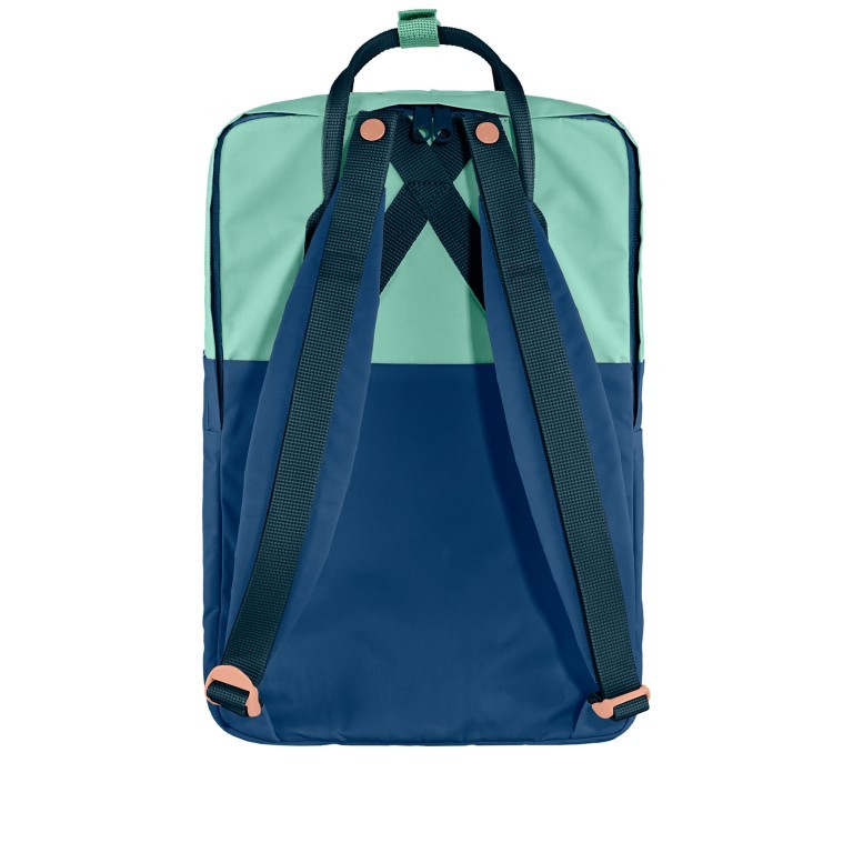 Rucksack Kånken Art Free Horizon mit Laptopfach 15 Zoll Coast Line Sky, Farbe: blau/petrol, Marke: Fjällräven, EAN: 7323450749101, Abmessungen in cm: 28x40x16, Bild 2 von 14