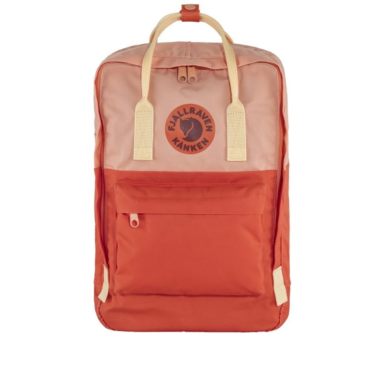 Rucksack Kånken Art Free Horizon mit Laptopfach 15 Zoll Poppy Fields Cotton Sky, Farbe: rot/weinrot, Marke: Fjällräven, EAN: 7323450749118, Abmessungen in cm: 28x40x16, Bild 1 von 14