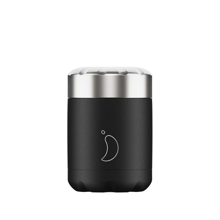 Thermobehälter mit Schraubverschluss Monochrome für Speisen Größe 300 ml Black, Farbe: schwarz, Marke: Chilly's Bottles, EAN: 5056243501960, Bild 1 von 1
