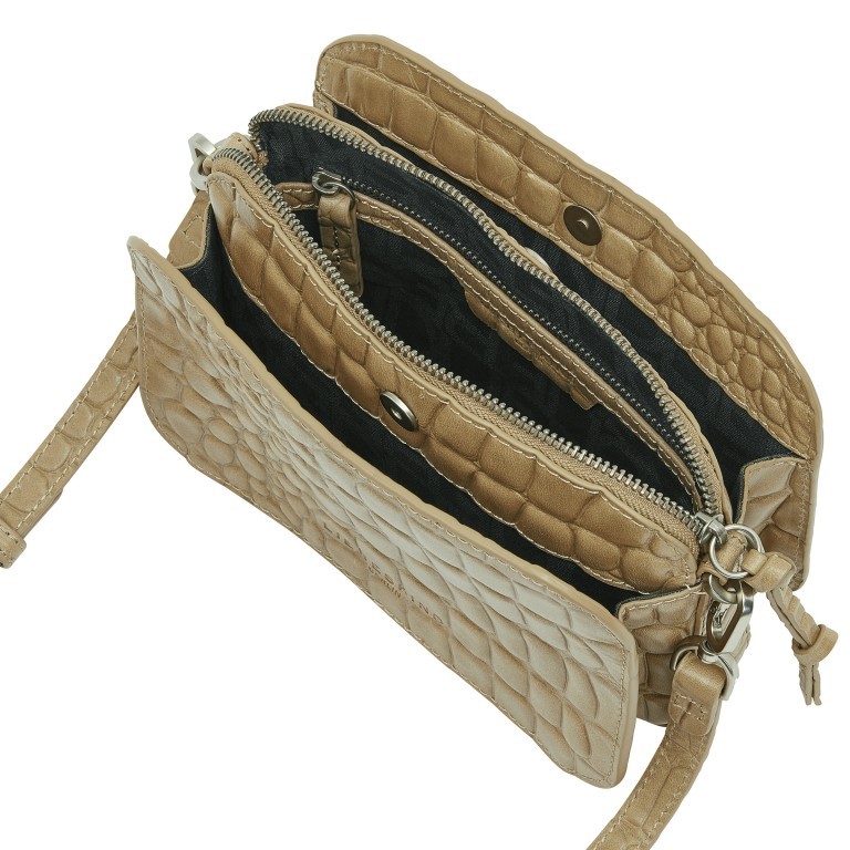 Umhängetasche Waxy Kroko Luka Dust, Farbe: taupe/khaki, Marke: Liebeskind Berlin, EAN: 4064657447164, Abmessungen in cm: 20x15x8, Bild 5 von 6