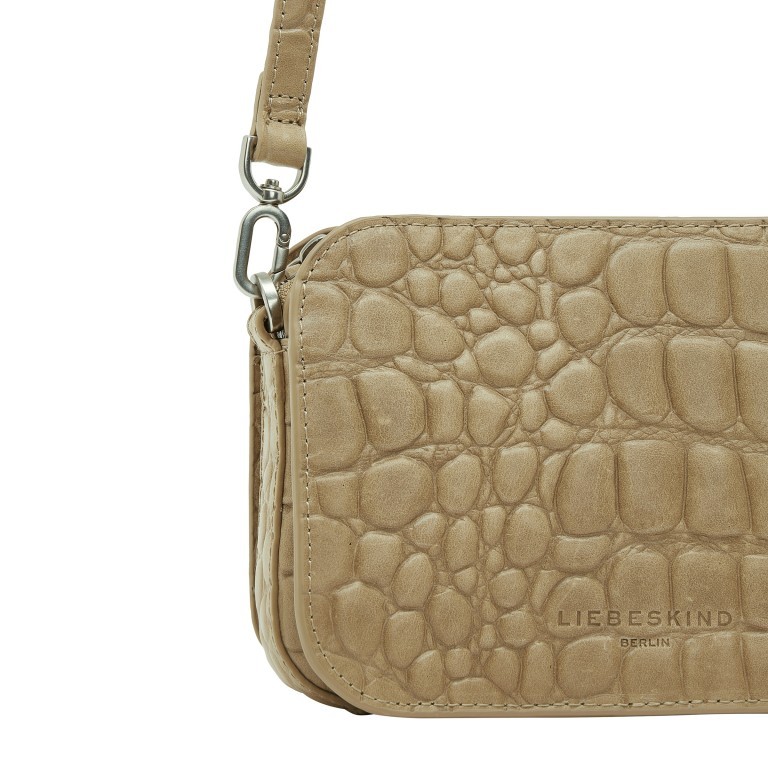 Umhängetasche Waxy Kroko Luka Dust, Farbe: taupe/khaki, Marke: Liebeskind Berlin, EAN: 4064657447164, Abmessungen in cm: 20x15x8, Bild 6 von 6
