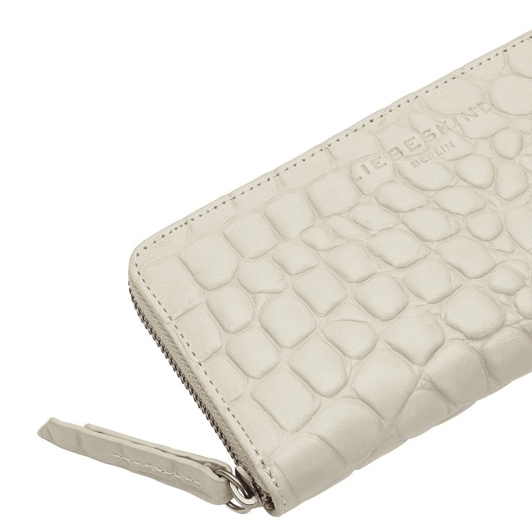 Geldbörse Waxy Kroko Gigi Wallet mit RFID-Schutz Pale Moon, Farbe: beige, Marke: Liebeskind Berlin, EAN: 4064657447454, Abmessungen in cm: 19x9.5x2.5, Bild 4 von 4