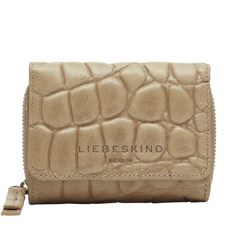 Geldbörse Waxy Kroko Pablita Wallet mit RFID-Schutz Dust, Farbe: taupe/khaki, Marke: Liebeskind Berlin, EAN: 4064657447720, Abmessungen in cm: 11x8.5x2.5, Bild 1 von 4