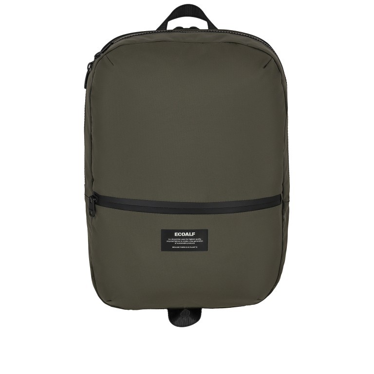 Rucksack CerlerAlf Backpack mit Laptopfach 15 Zoll Dark Khaki, Farbe: taupe/khaki, Marke: Ecoalf, EAN: 8445336146404, Abmessungen in cm: 33.5x47x14, Bild 1 von 5