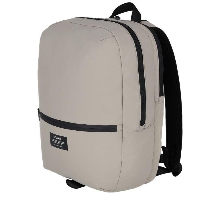 Rucksack CerlerAlf Backpack mit Laptopfach 15 Zoll Stone, Farbe: grau, Marke: Ecoalf, EAN: 8445336146398, Abmessungen in cm: 33.5x47x14, Bild 2 von 5