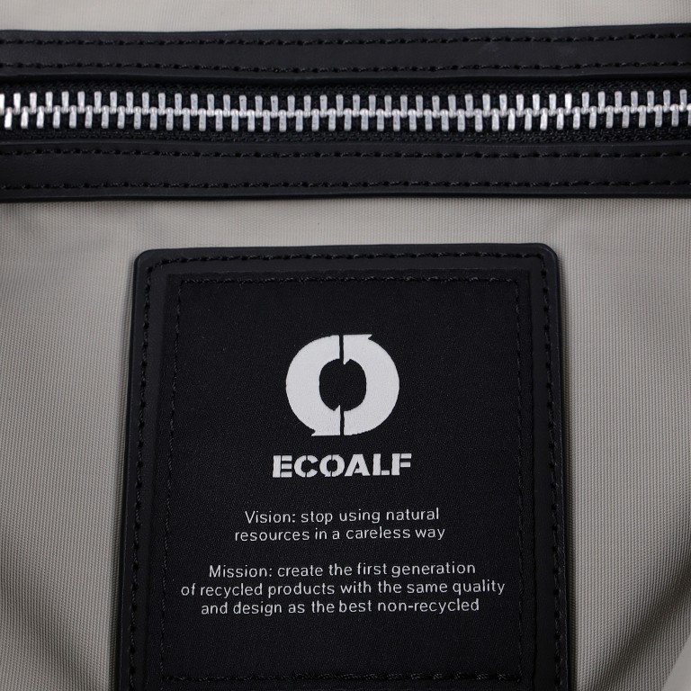 Tasche LupitAlf Bag with Message White Sand, Farbe: beige, Marke: Ecoalf, EAN: 8445336145841, Abmessungen in cm: 25x39x12, Bild 7 von 7