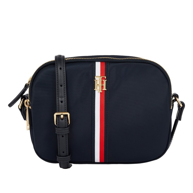 Umhängetasche Poppy Crossover Bag Navy Corporate, Farbe: blau/petrol, Marke: Tommy Hilfiger, EAN: 8720116549522, Abmessungen in cm: 21x17x5, Bild 1 von 1