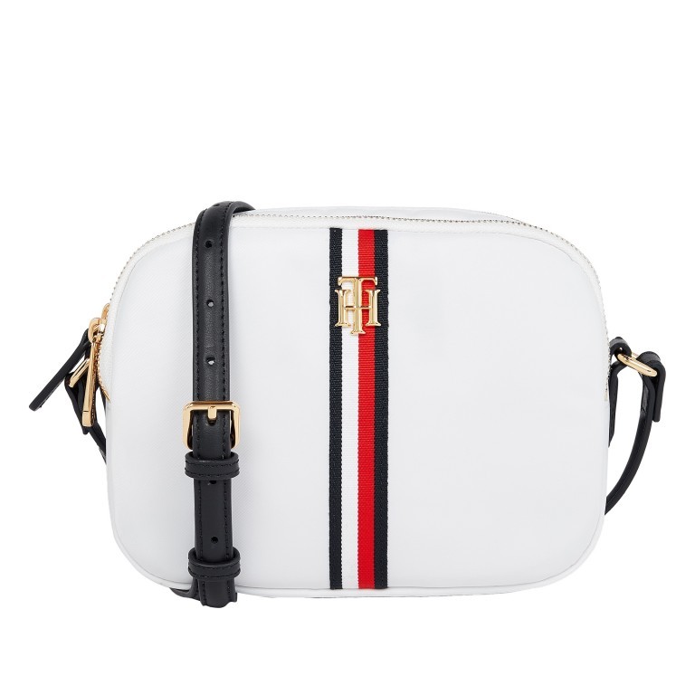 Umhängetasche Poppy Crossover Bag White Corporate, Farbe: weiß, Marke: Tommy Hilfiger, EAN: 8720116545944, Abmessungen in cm: 21x17x5, Bild 1 von 1