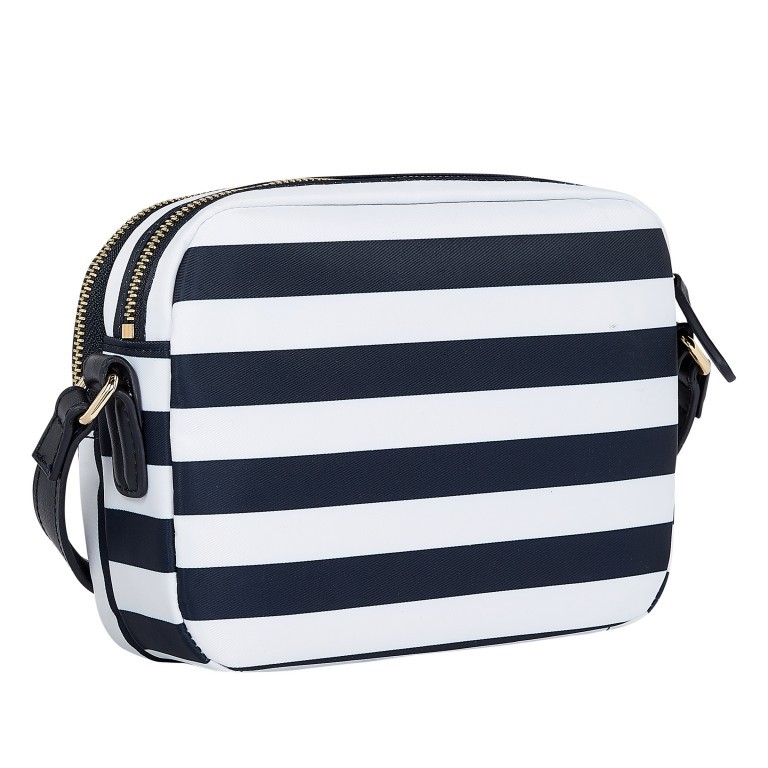 Umhängetasche Poppy Crossover Bag Navy Blue Stripes, Farbe: blau/petrol, Marke: Tommy Hilfiger, EAN: 8720116545975, Abmessungen in cm: 21x17x5, Bild 2 von 3