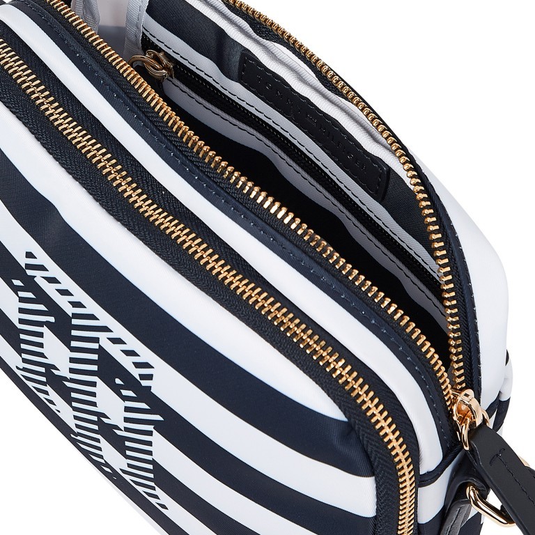 Umhängetasche Poppy Crossover Bag Navy Blue Stripes, Farbe: blau/petrol, Marke: Tommy Hilfiger, EAN: 8720116545975, Abmessungen in cm: 21x17x5, Bild 3 von 3