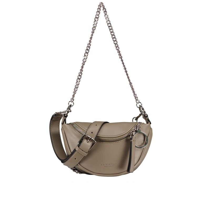 Gürteltasche / Umhängetasche Skien Muddi Taupe Silver, Farbe: taupe/khaki, Marke: Seidenfelt, EAN: 4251817601546, Abmessungen in cm: 22x13x7, Bild 1 von 10