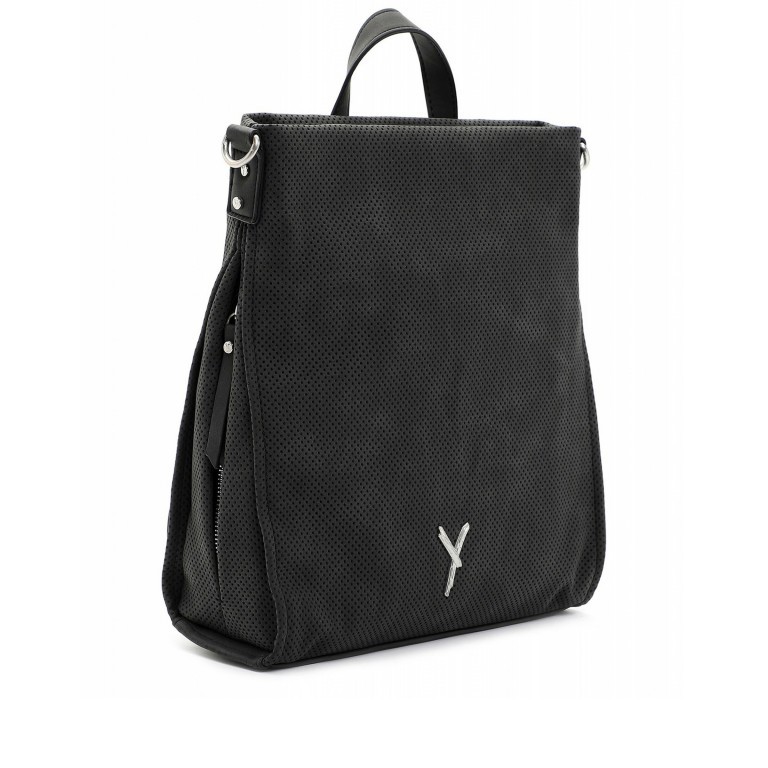 Rucksack / Beuteltasche Romy 13135 Black, Farbe: schwarz, Marke: Suri Frey, EAN: 4056185153099, Abmessungen in cm: 25.5x31.5x8, Bild 2 von 5