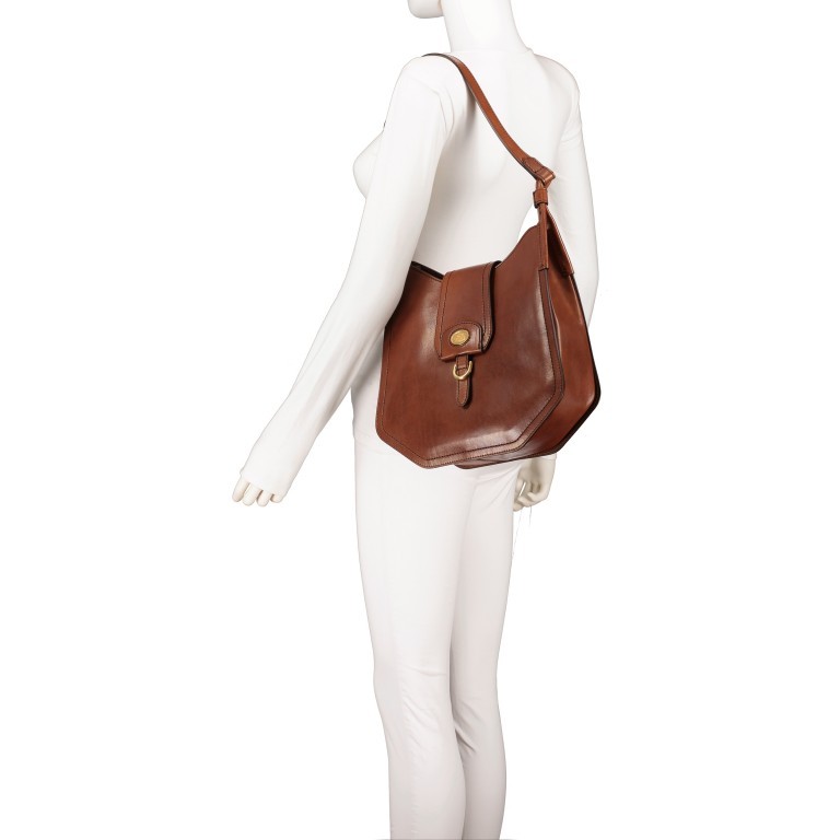 Beuteltasche Ada Marrone, Farbe: cognac, Marke: The Bridge, EAN: 8033748509735, Abmessungen in cm: 32x30x9, Bild 4 von 5