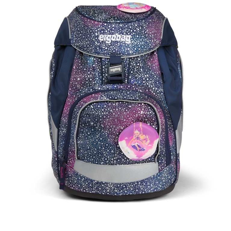 Schulranzen Pack Super Reflex Glow Set 6-teilig Modell 2022 Bärlaxy, Farbe: blau/petrol, Marke: Ergobag, EAN: 4057081119400, Abmessungen in cm: 28x40x25, Bild 2 von 8