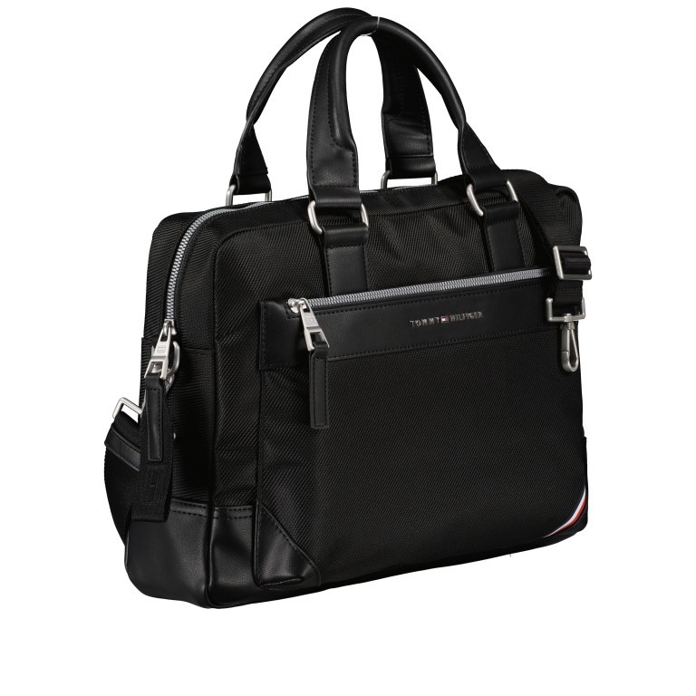 Aktentasche Slim Computer Bag mit Laptopfach 15.6 Zoll Black, Farbe: schwarz, Marke: Tommy Hilfiger, EAN: 8720116527568, Abmessungen in cm: 39x28x7, Bild 2 von 9