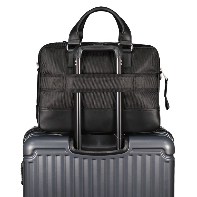 Aktentasche Slim Computer Bag mit Laptopfach 15.6 Zoll Black, Farbe: schwarz, Marke: Tommy Hilfiger, EAN: 8720116527568, Abmessungen in cm: 39x28x7, Bild 7 von 9