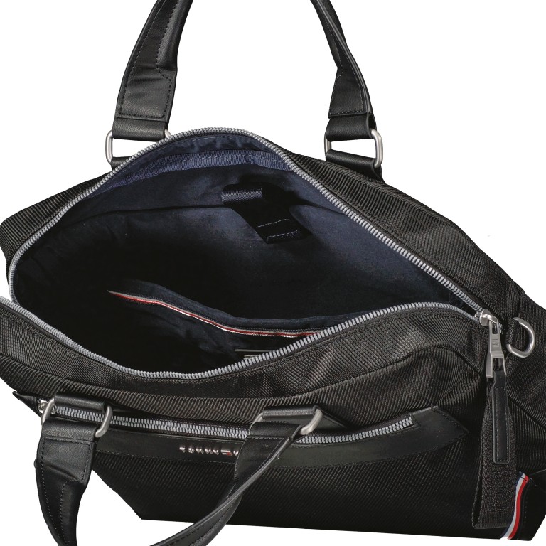 Aktentasche Slim Computer Bag mit Laptopfach 15.6 Zoll Black, Farbe: schwarz, Marke: Tommy Hilfiger, EAN: 8720116527568, Abmessungen in cm: 39x28x7, Bild 8 von 9