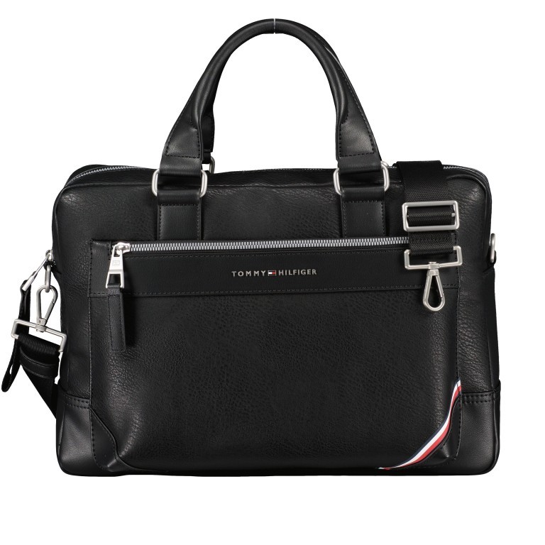 Aktentasche Slim Computer Bag mit Laptopfach 15.6 Zoll Black, Farbe: schwarz, Marke: Tommy Hilfiger, EAN: 8720116553949, Bild 1 von 9