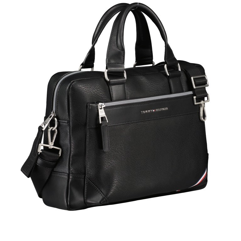 Aktentasche Slim Computer Bag mit Laptopfach 15.6 Zoll Black, Farbe: schwarz, Marke: Tommy Hilfiger, EAN: 8720116553949, Bild 2 von 9