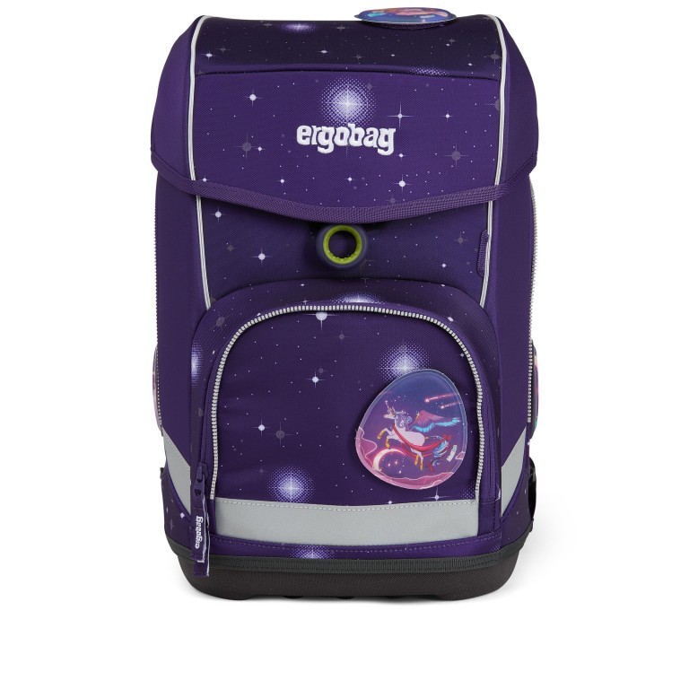 Schulranzen Cubo Galaxy Glow Edition Set 5-teilig Modell 2022 Bärgasus, Farbe: flieder/lila, Marke: Ergobag, EAN: 4057081119622, Abmessungen in cm: 25x40x20, Bild 2 von 13