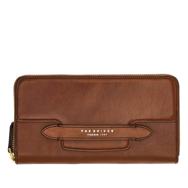 Geldbörse Story Donna Marrone, Farbe: cognac, Marke: The Bridge, EAN: 8033748510960, Abmessungen in cm: 18.5x10x2.5, Bild 1 von 3