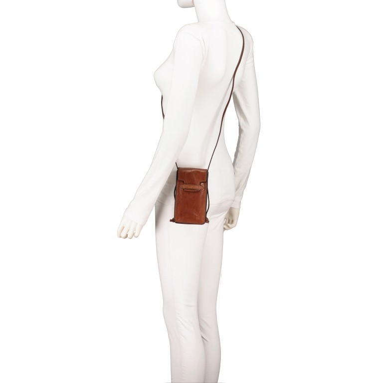 Handytasche Lucrezia Marrone, Farbe: cognac, Marke: The Bridge, EAN: 8033748509452, Abmessungen in cm: 10x18x4, Bild 5 von 6