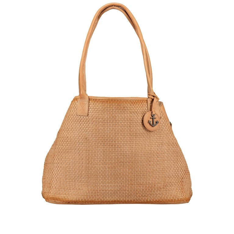 Shopper Soft-Weaving Grace B3.9687 Sweet Caramel, Farbe: cognac, Marke: Harbour 2nd, EAN: 4046478055551, Abmessungen in cm: 55x29.5x18, Bild 1 von 7