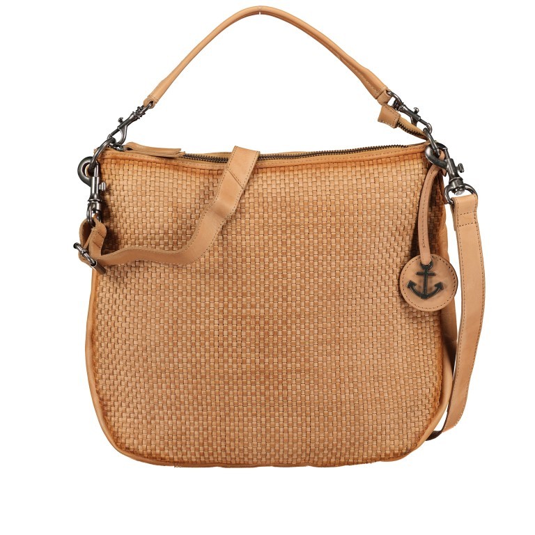 Beuteltasche Soft-Weaving Maureen B3.9811 Sweet Caramel, Farbe: cognac, Marke: Harbour 2nd, EAN: 4046478055568, Abmessungen in cm: 36x29x10.5, Bild 1 von 9