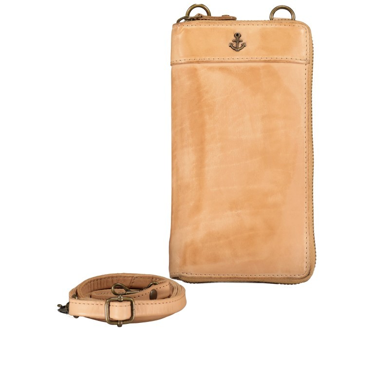 Geldbörse / Handytasche Anchor-Love Lina B3.2262 mit Schulterriemen Sweet Caramel, Farbe: cognac, Marke: Harbour 2nd, EAN: 4046478055407, Abmessungen in cm: 11x19.5x2.5, Bild 1 von 8