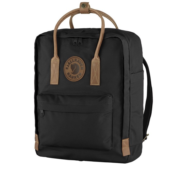 Rucksack Kånken No. 2 Black, Farbe: schwarz, Marke: Fjällräven, EAN: 7323450022112, Abmessungen in cm: 27x38x13, Bild 2 von 7