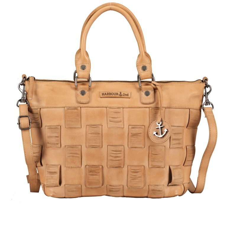 Handtasche New-Lines Philine NL.11154 Sweet Caramel, Farbe: cognac, Marke: Harbour 2nd, EAN: 4046478058507, Abmessungen in cm: 38x26x11, Bild 1 von 8