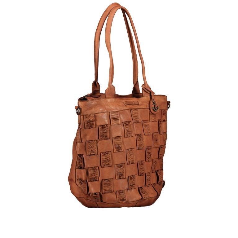 Handtasche New-Lines Karoline NL.11155 Charming Cognac, Farbe: cognac, Marke: Harbour 2nd, EAN: 4046478058538, Abmessungen in cm: 46.5x36.5x6, Bild 2 von 7