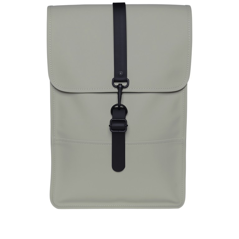 Rucksack Backpack Mini Cement, Farbe: grau, Marke: Rains, EAN: 5711747497781, Abmessungen in cm: 27x39x8, Bild 1 von 5