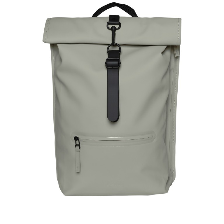 Rucksack Rolltop Cement, Farbe: grau, Marke: Rains, EAN: 5711747498023, Abmessungen in cm: 31x49x10, Bild 1 von 5