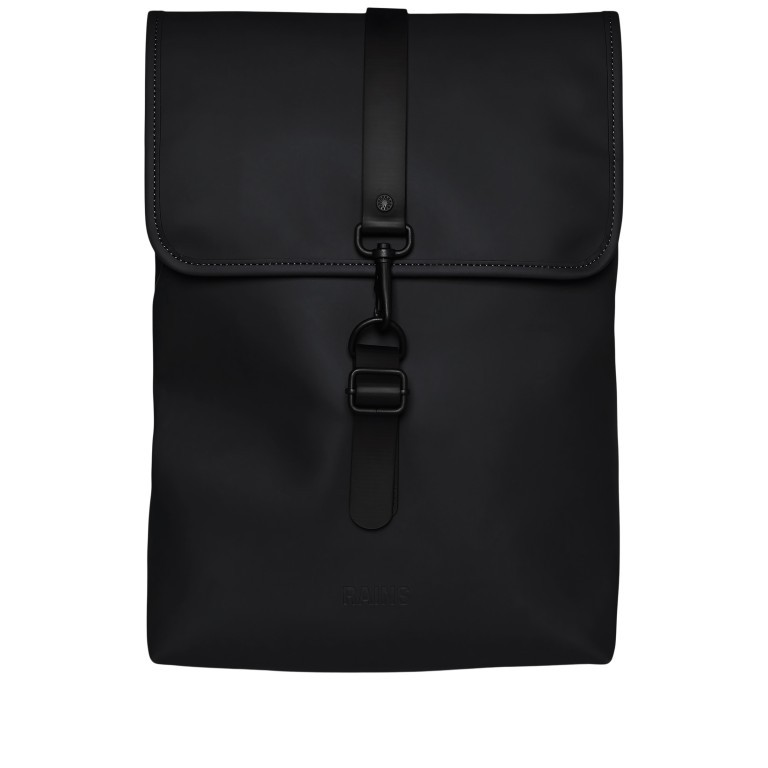 Rucksack Rucksack mit Laptopfach 13 Zoll Black, Farbe: schwarz, Marke: Rains, EAN: 5711747498252, Abmessungen in cm: 29.5x42x11, Bild 1 von 5