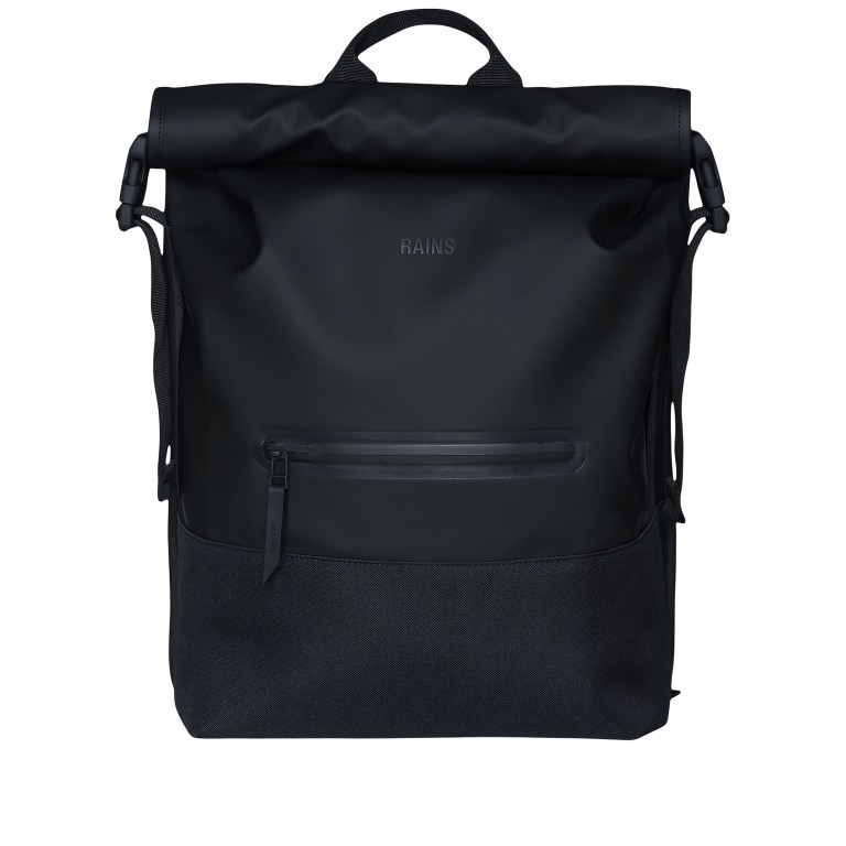 Rucksack Buckle Rolltop Black, Farbe: schwarz, Marke: Rains, EAN: 5711747498740, Abmessungen in cm: 34x47x12, Bild 1 von 5