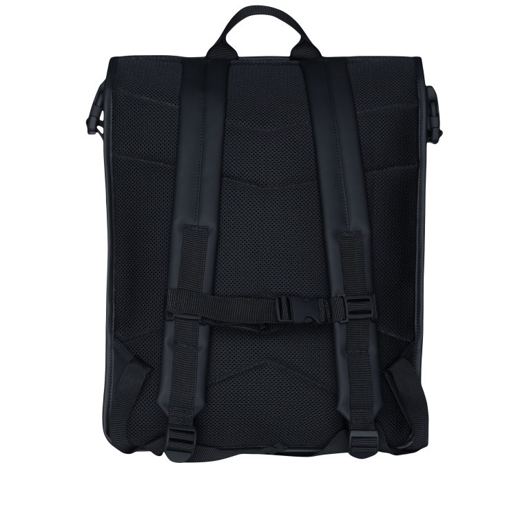Rucksack Buckle Rolltop Black, Farbe: schwarz, Marke: Rains, EAN: 5711747498740, Abmessungen in cm: 34x47x12, Bild 2 von 5