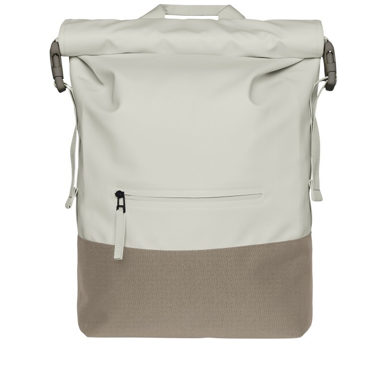 Rucksack Buckle Rolltop Fossil, Farbe: beige, Marke: Rains, EAN: 5711747498764, Abmessungen in cm: 34x47x12, Bild 1 von 5