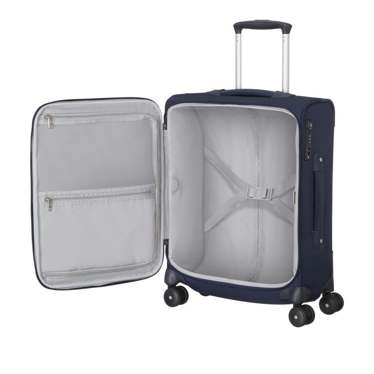 Koffer Beauhaven Spinner 55 IATA-Maß Dark Blue, Farbe: blau/petrol, Marke: Samsonite, EAN: 5400520074515, Abmessungen in cm: 40x55x20, Bild 8 von 15