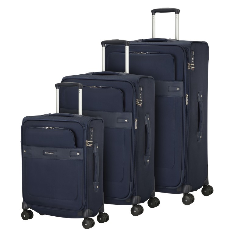 Koffer Beauhaven Spinner 67 expandable Dark Blue, Farbe: blau/petrol, Marke: Samsonite, EAN: 5400520075444, Abmessungen in cm: 43x68.5x27, Bild 15 von 15