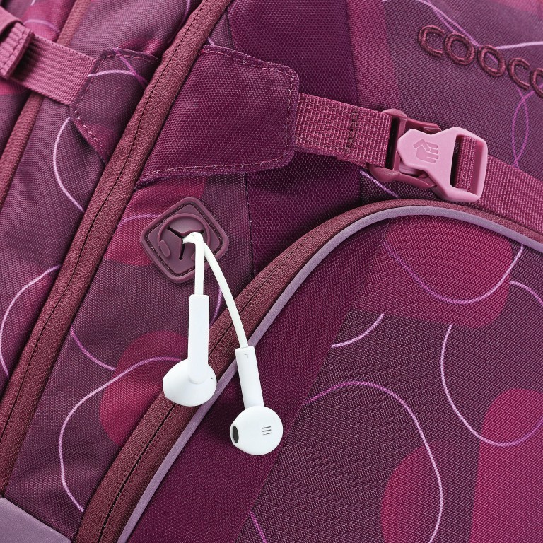 Rucksack Mate 30 Liter Berry Bubbles, Farbe: rosa/pink, Marke: Coocazoo, EAN: 4047443468895, Abmessungen in cm: 30x44x23, Bild 7 von 9