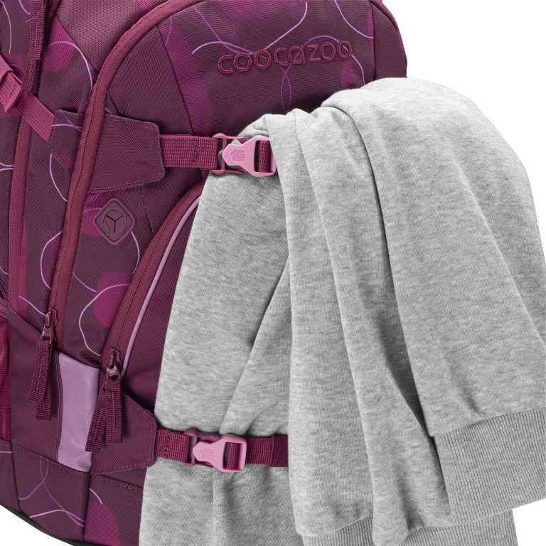 Rucksack Mate 30 Liter Berry Bubbles, Farbe: rosa/pink, Marke: Coocazoo, EAN: 4047443468895, Abmessungen in cm: 30x44x23, Bild 8 von 9