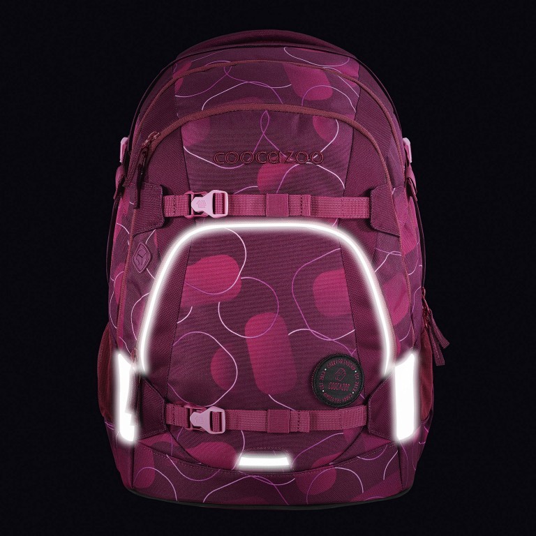 Rucksack Mate Berry Bubbles, Farbe: rosa/pink, Marke: Coocazoo, EAN: 4047443468895, Abmessungen in cm: 30x44x23, Bild 9 von 9