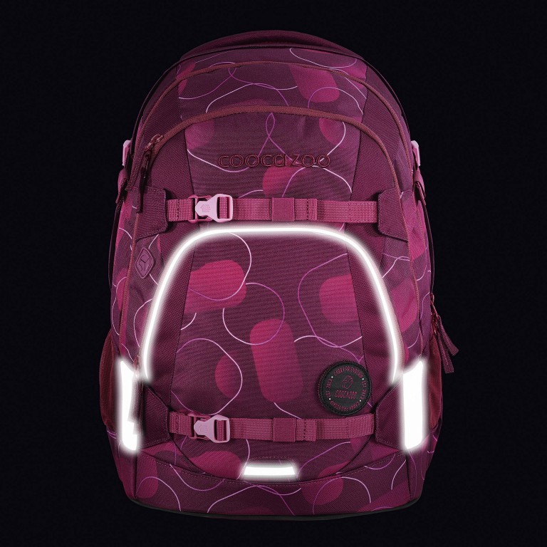 Rucksack Mate 30 Liter Berry Bubbles, Farbe: rosa/pink, Marke: Coocazoo, EAN: 4047443468895, Abmessungen in cm: 30x44x23, Bild 9 von 9