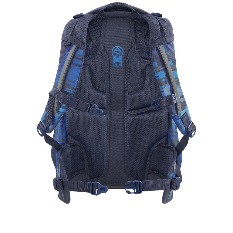 Rucksack Mate 30 Liter Deep Matrix, Farbe: blau/petrol, Marke: Coocazoo, EAN: 4047443468451, Abmessungen in cm: 30x44x23, Bild 2 von 9